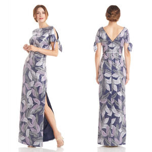 J S COLLECTIONS‎ CARMEN SEQUIN COLUMN GOWN IN NAVY MULTI NWT WOMEN'S SIZE 6